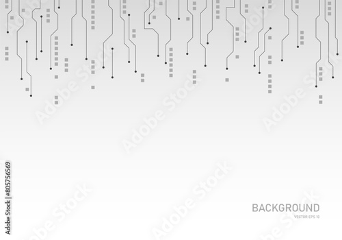 Electronic board. High-tech digital data interfaces, technology, printed microcircuit design, electronics, computers