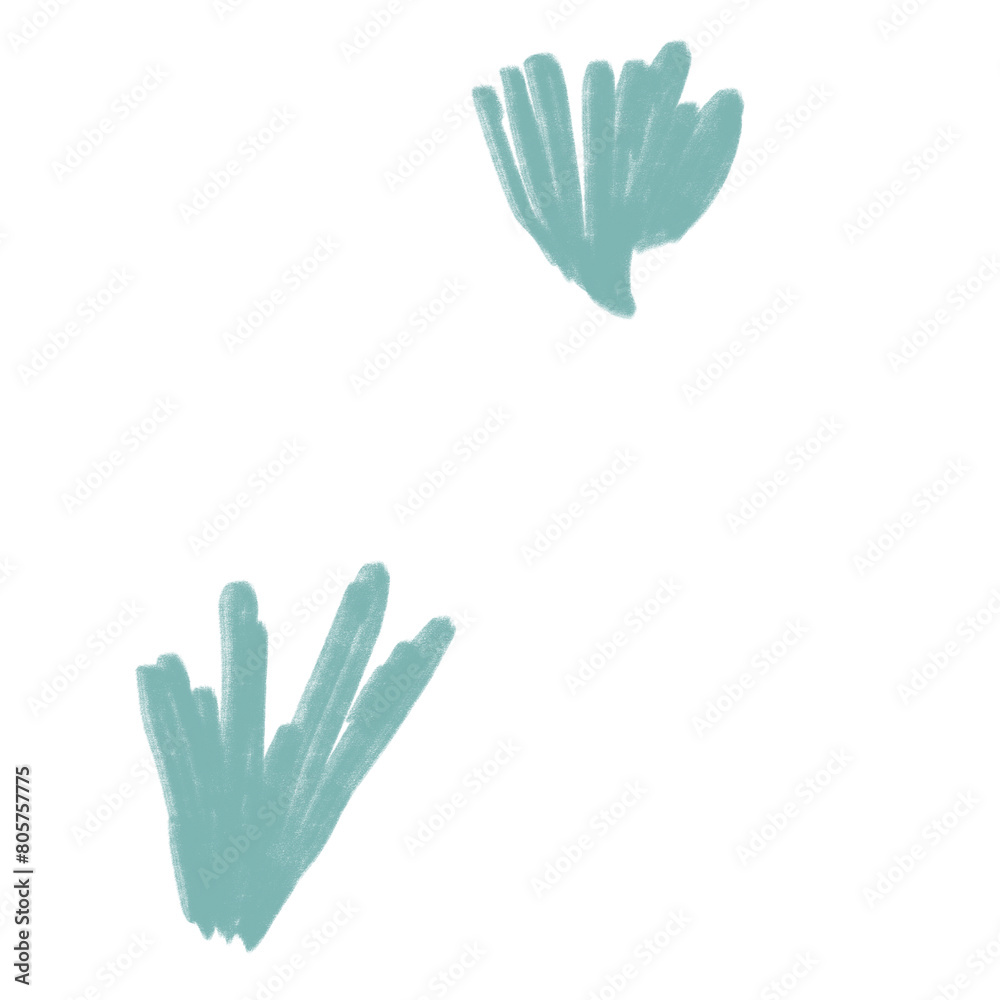 Cute green grass line abstract 