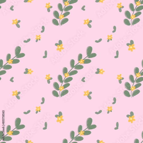 seamless pattern with flowers
