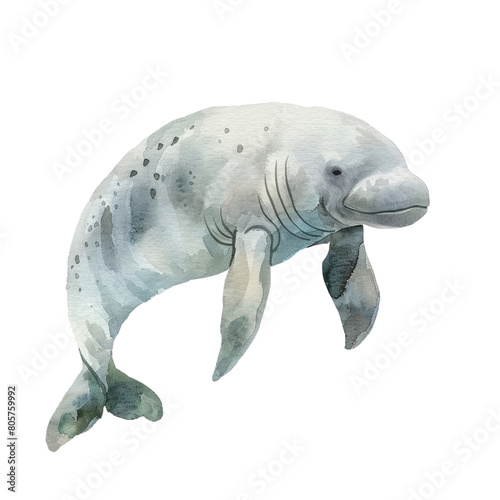 The dugong, also known as the "sea cow," is a large marine mammal closely related to manatees © kanyarat