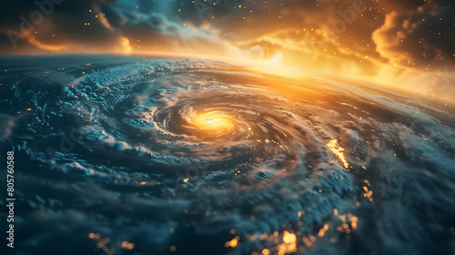 Captivating Cosmic Cyclone:Swirling Vortex of Nature's Unbridled Power