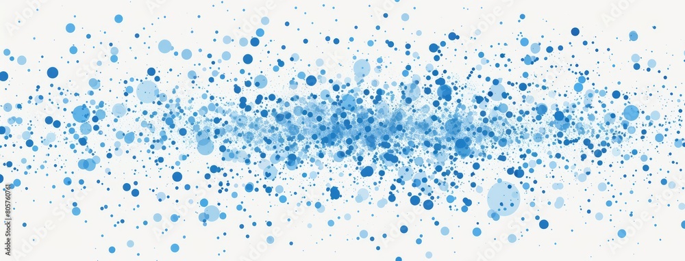 White backdrop adorned with intricate blue dot patterns, reminiscent of sand particles scattered in an artistic arrangemen