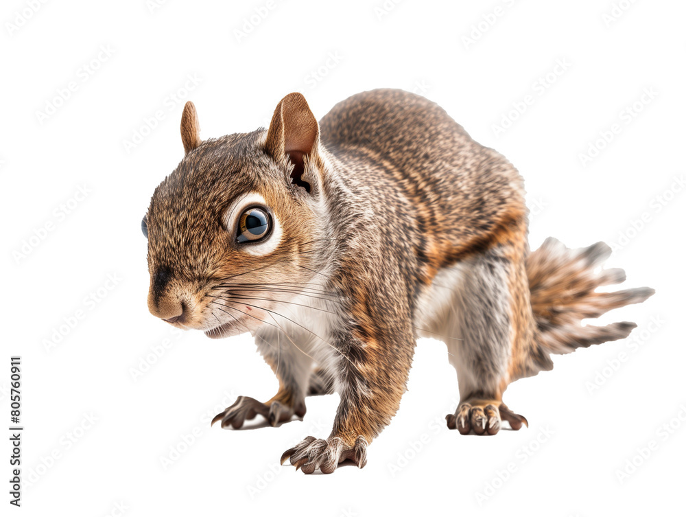 A Full Body Squirrel with a Transparent Background PNG