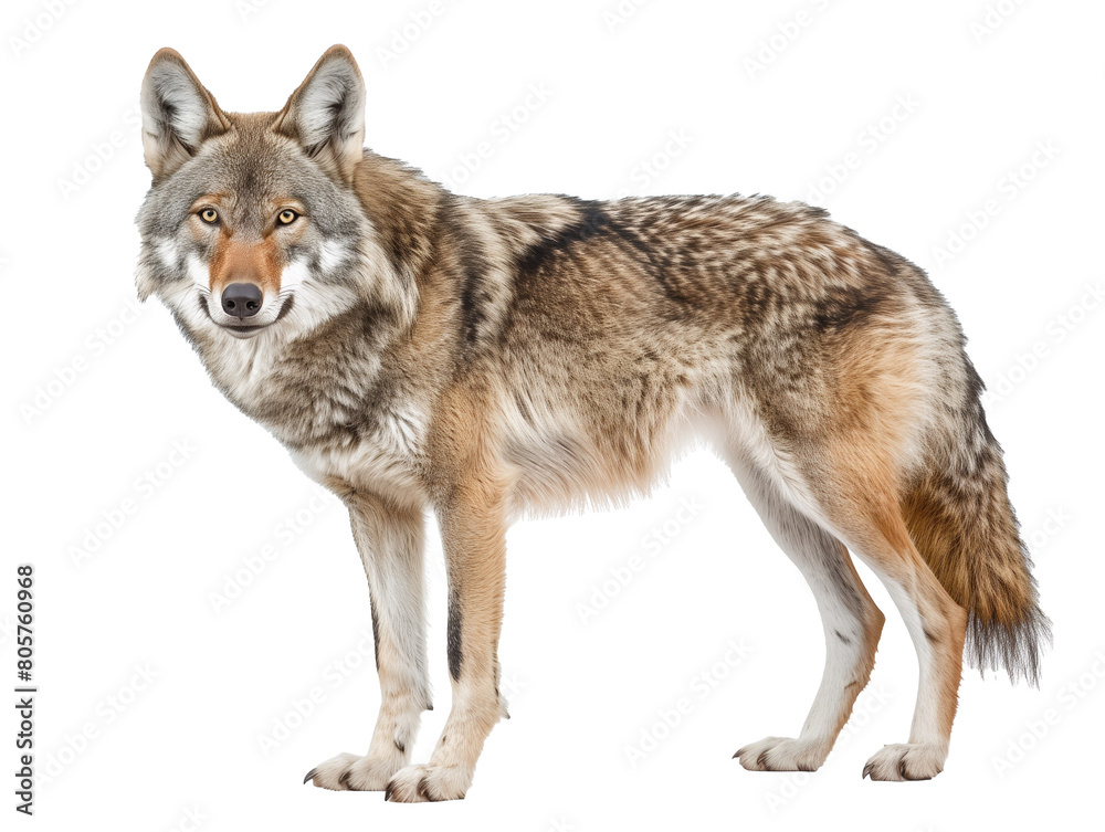 A Full Body Wolf with a Transparent Background PNG