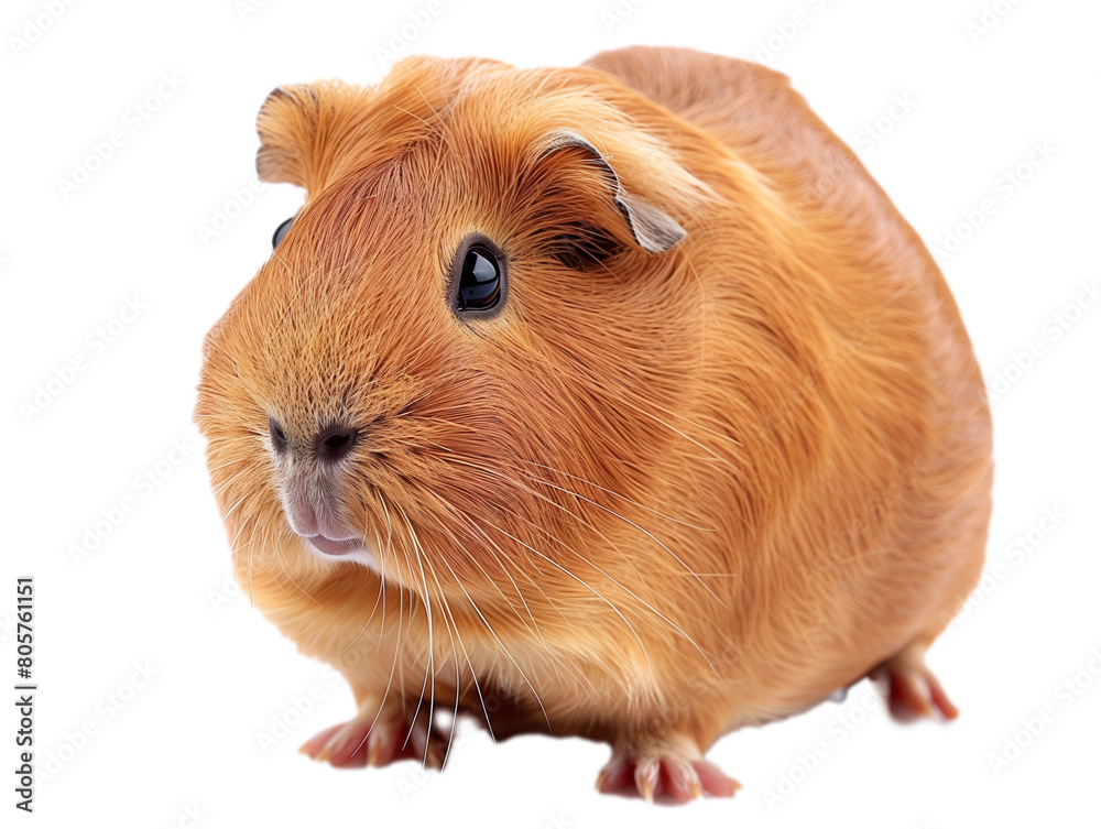 Fototapeta premium A Full Body Guinea Pig with a Transparent Background PNG