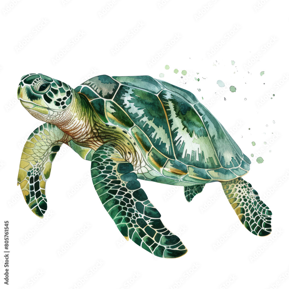 Fototapeta premium turtle isolated on white