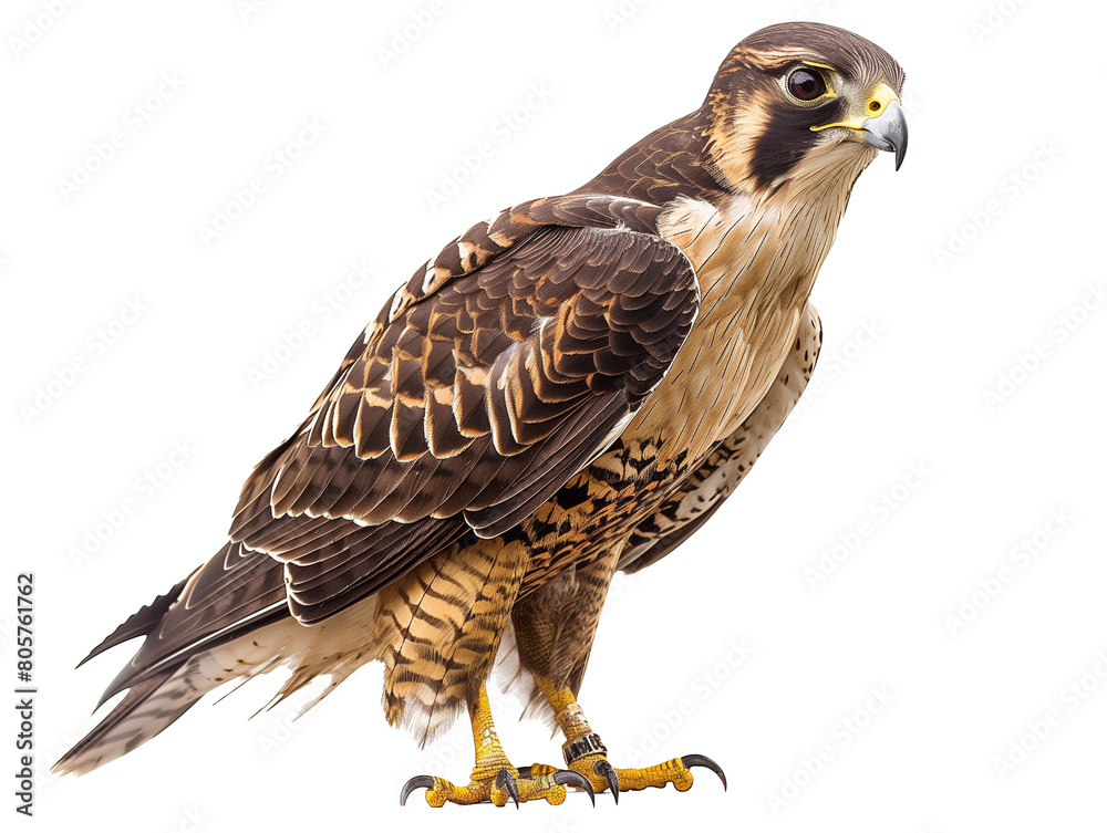 A Full Body Falcon with a Transparent Background PNG