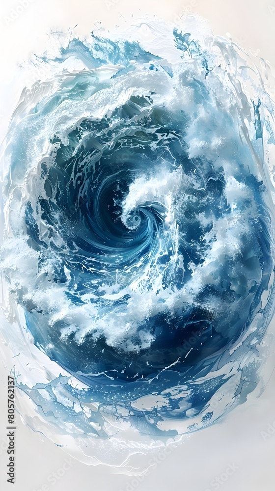 Powerful Swirling Cyclone in Equatorial Pacific during La Nia