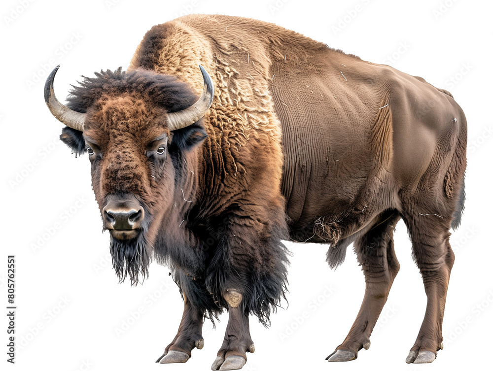 A Full Body Bison with a Transparent Background PNG A Full Body Bison with a Transparent Background PNG