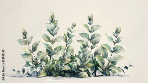 Watercolor of Plant Resistance and Pest Management Solutions on Isolated Background,Cinematic and Style © lertsakwiman