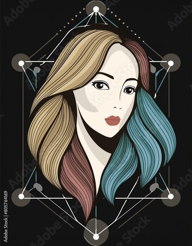 portrait of a girl with long hair