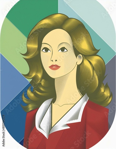 the girl with a fan