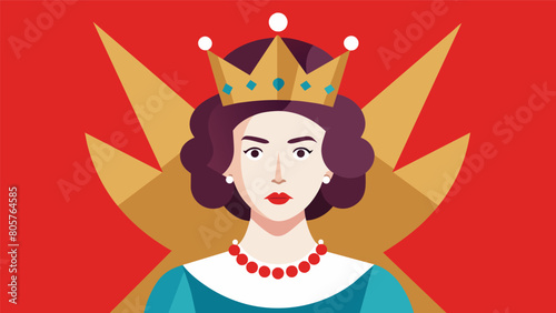 The queen with her alluring charm and cunning ploy symbolizes the use of propaganda and persuasive tactics..