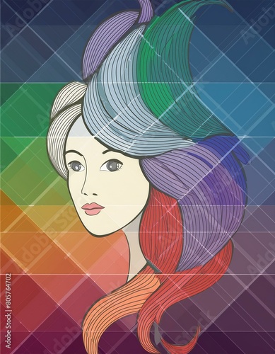 woman in a dress