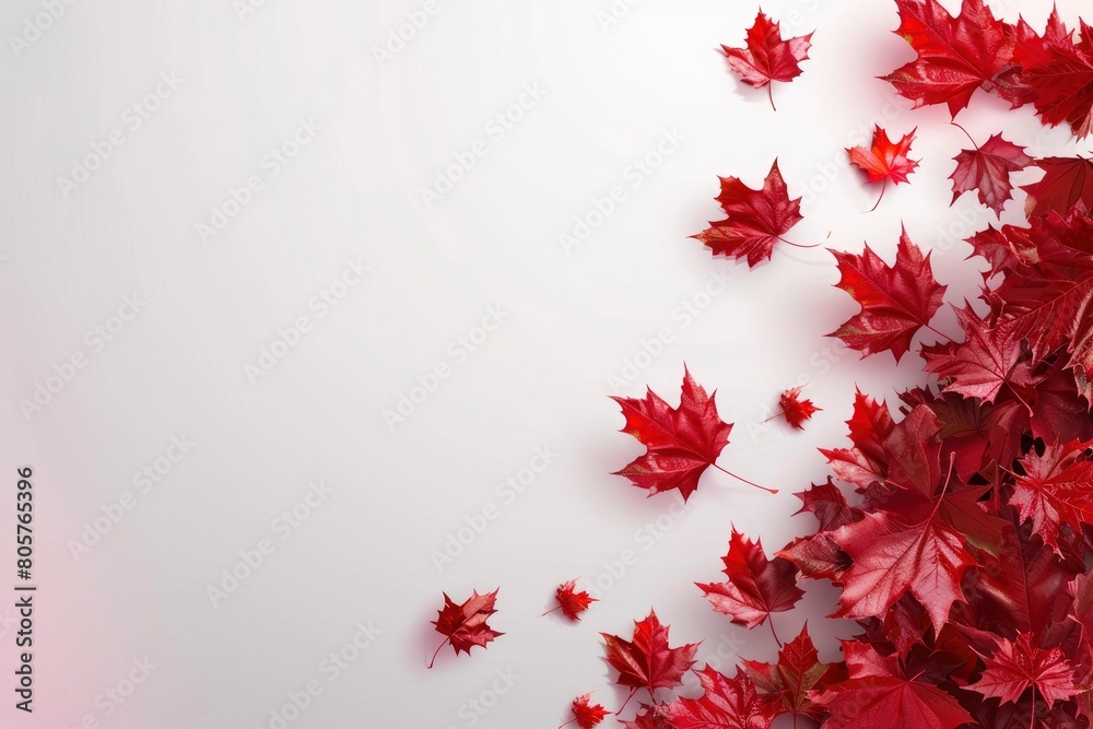 Canada Day Poster design, realistic, HD, copy space - generative ai Canada Day Poster design, realistic, HD, copy space - generative ai