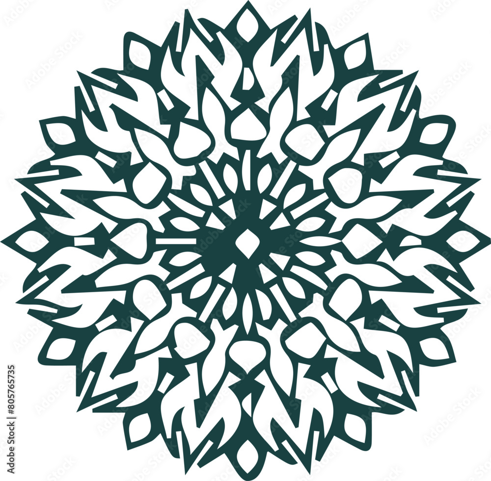 Beautiful mandala art, vector mandala design