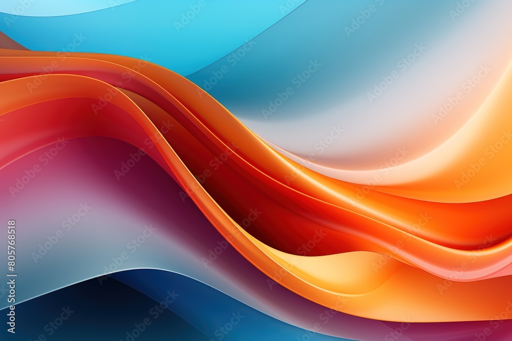 A colorful wave with a red stripe on the left and a yellow stripe on the right A colorful wave with a red stripe on the left and a yellow stripe on the right