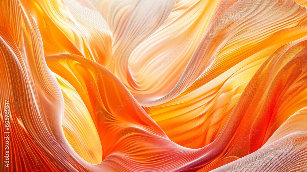 Dive into a mesmerizing world of abstract art with wavy orange and light red lines dancing gracefully across the canvas, their vibrant hues captured in stunning detail by an HD camera Dive into a mesmerizing world of abstract art with wavy orange and light red lines dancing gracefully across the canvas, their vibrant hues captured in stunning detail by an HD camera