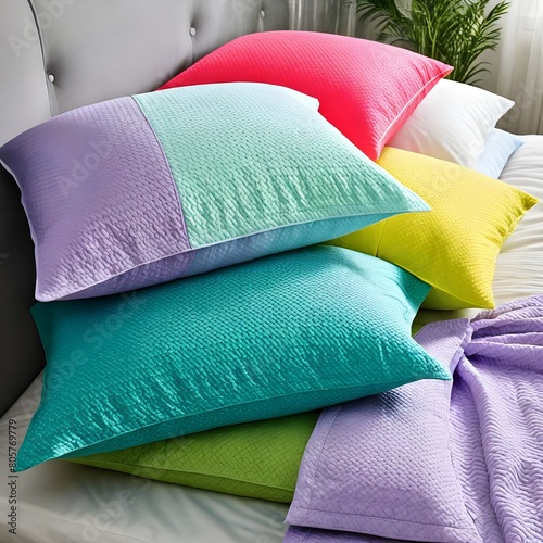 A colorful soft pillows arrangement © Julio