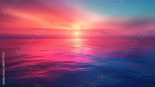 sunset gradients, vibrant horizon © Gwang
