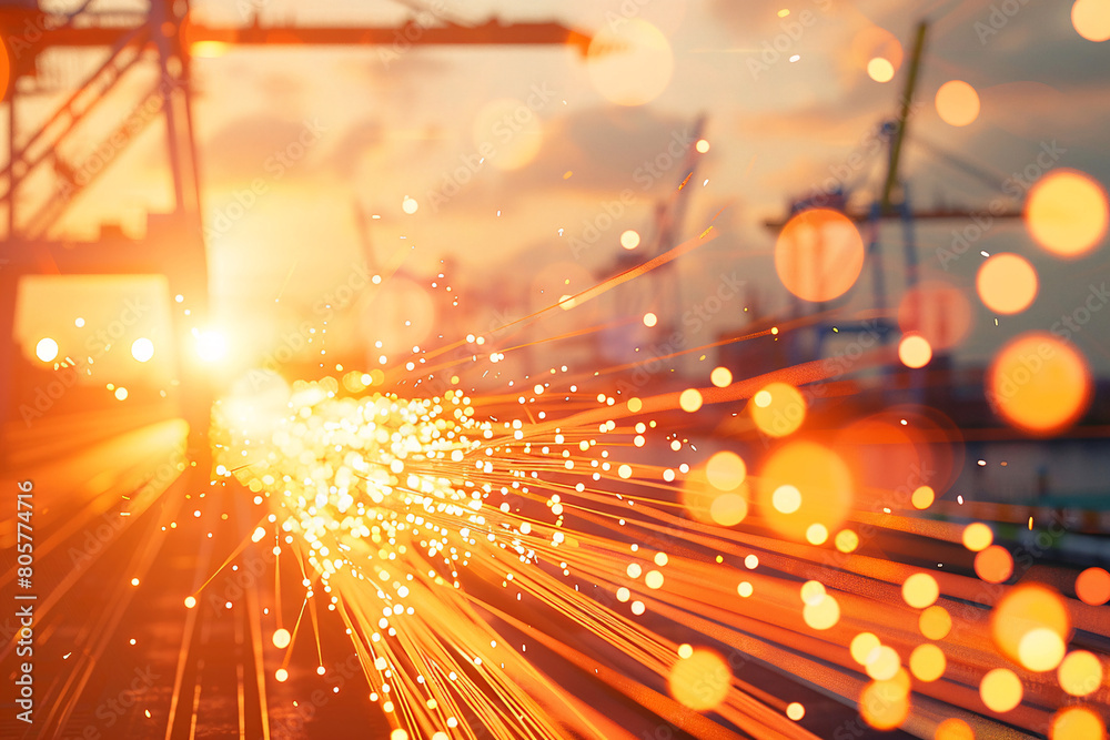 Fototapeta premium logistics and global trade, Logistics, cargo, supply chain