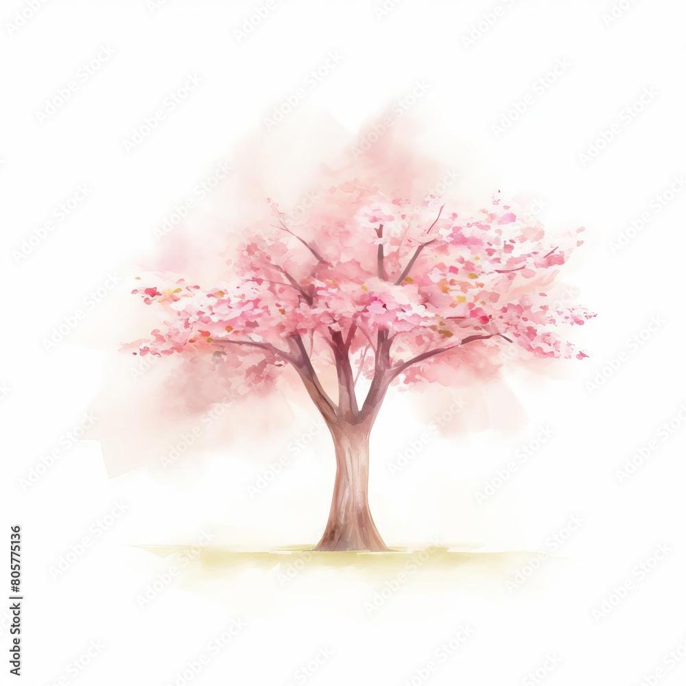 blooming cherry blossom tree