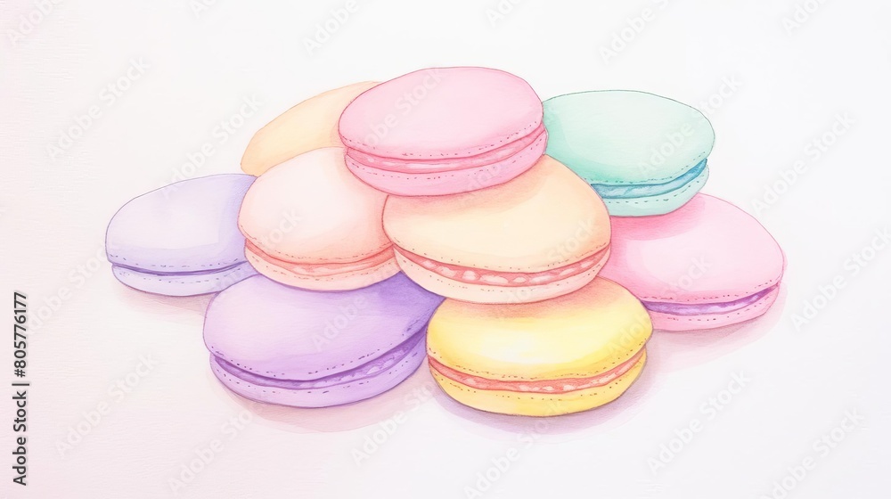 soft pastel colored macarons soft pastel colored macarons