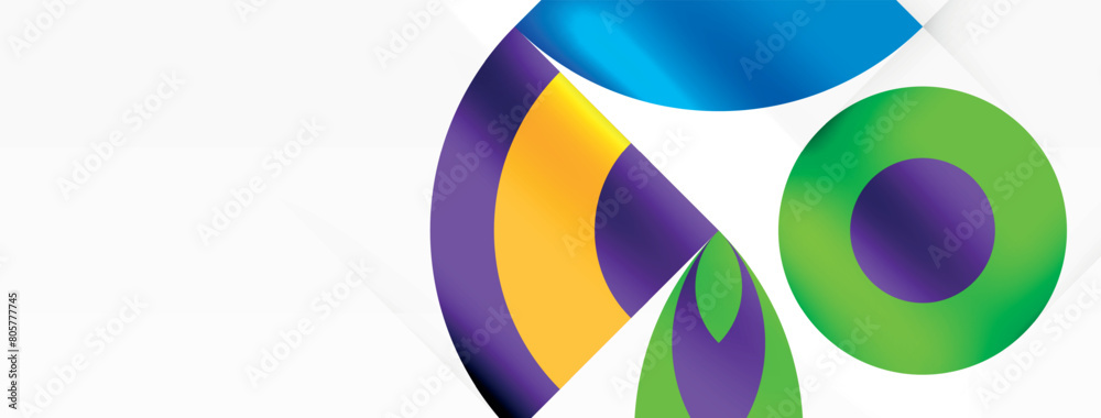 A vibrant logo with a blue, purple and yellow circle pattern surrounding a striking electric blue circle. The design is filled with symmetry and art, featuring shades of violet and magenta