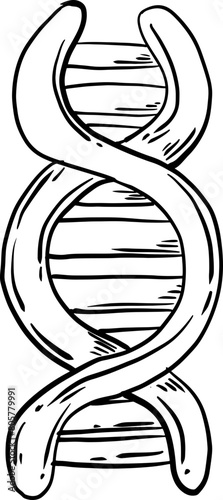 sketch dna genetic science