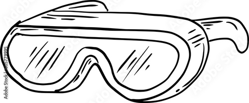 sketch safety goggle science