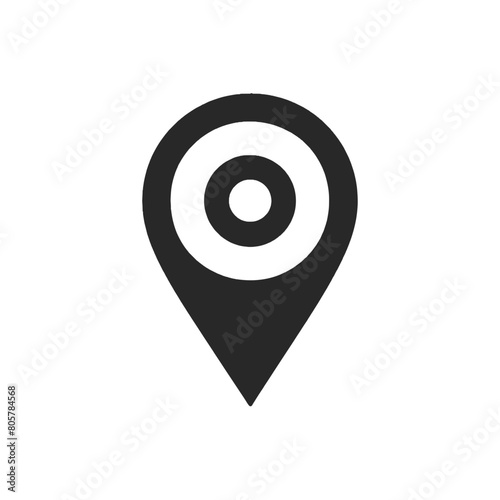 Transparent Location Pin Icon Design in Vector Format, Location Pin Clipart Icon