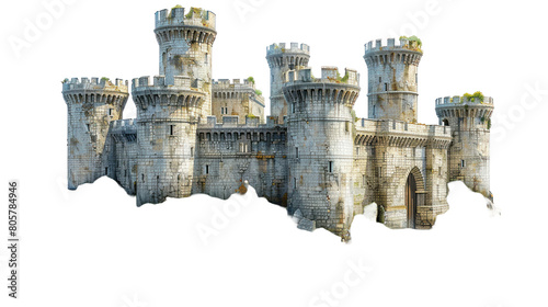 A Castle isolated on a transparent background