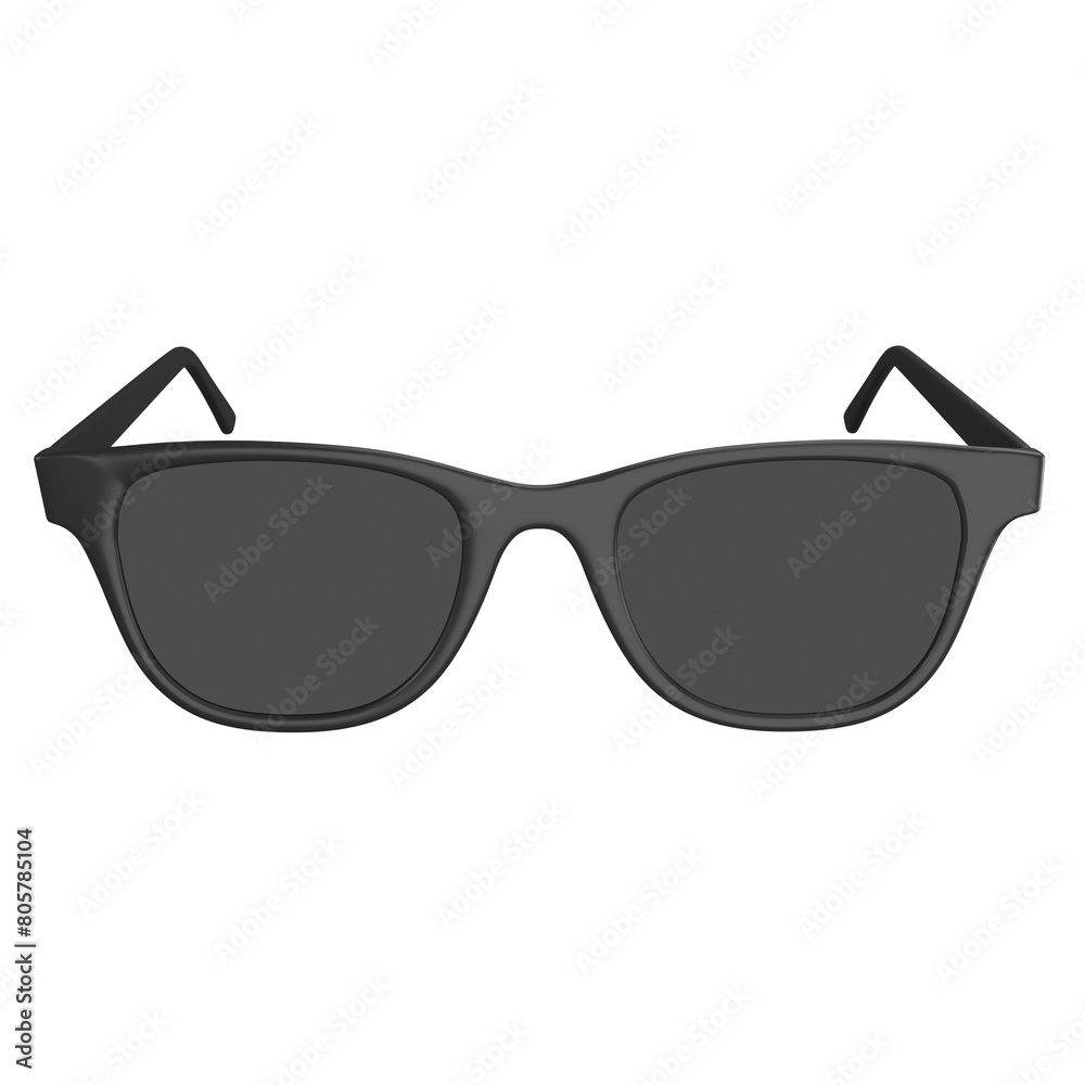 Sunglasses clipart flat design icon isolated on transparent background, 3D render Summer and beach concept