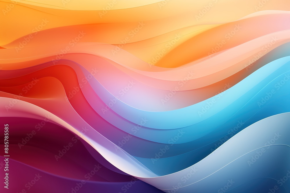 A colorful wave with a red stripe on the left and a yellow stripe on the right A colorful wave with a red stripe on the left and a yellow stripe on the right