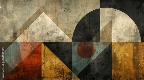 A minimalist background with geometric patterns and muted tones, suitable for modern and sophisticated designs.