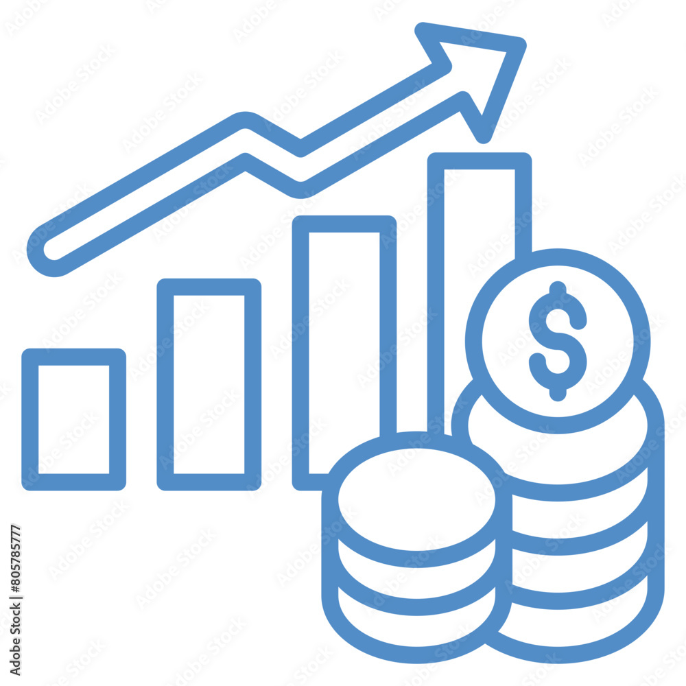 Revenue Growth Icon Element For Design Revenue Growth Icon Element For Design