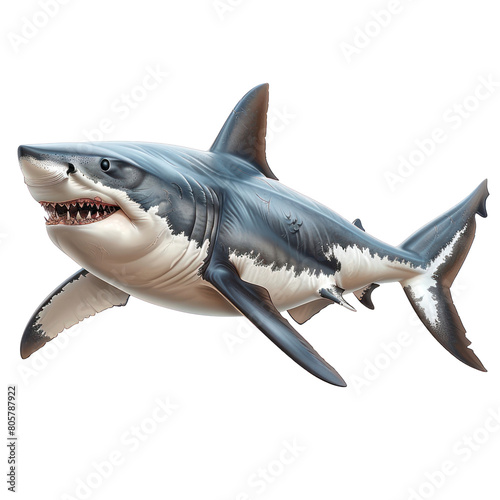 Shark isolated on a transparent background