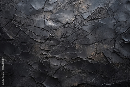 Black concrete stone texture for background