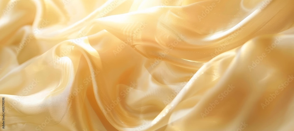 Fototapeta premium Light golden background, with a silk texture and delicate touch of light and shadow