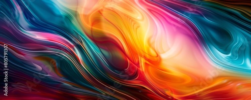 Vibrant abstract art featuring swirling colors for creative desktop background