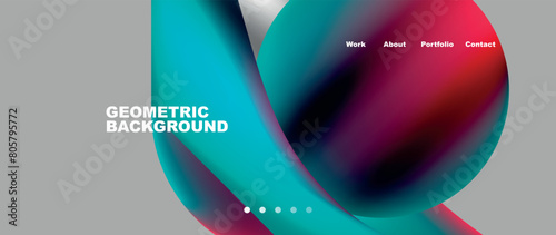 A liquid geometric pattern featuring an azure circle in the middle, reminiscent of a balloon. The electric blue and magenta colors create a mesmerizing font for your eyewear design