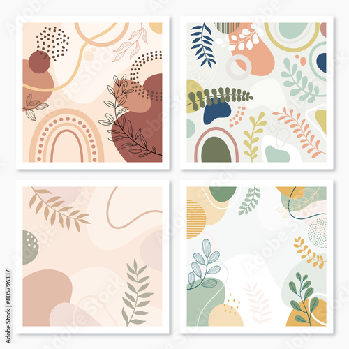 Design banner frame flower Spring background with beautiful