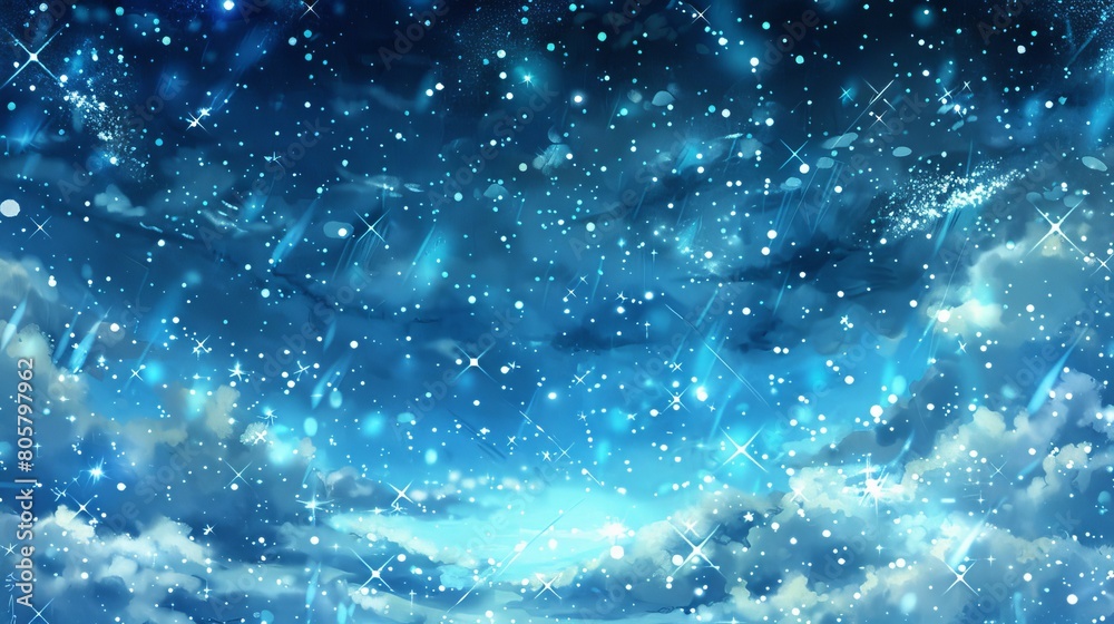A night sky with stars and clouds in the foreground, overlaid on a blue backdrop featuring stars and clouds A night sky with stars and clouds in the foreground, overlaid on a blue backdrop featuring stars and clouds