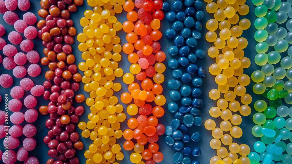 fondo de dulces y gomitas de diferentes colores fondo de dulces y gomitas de diferentes colores