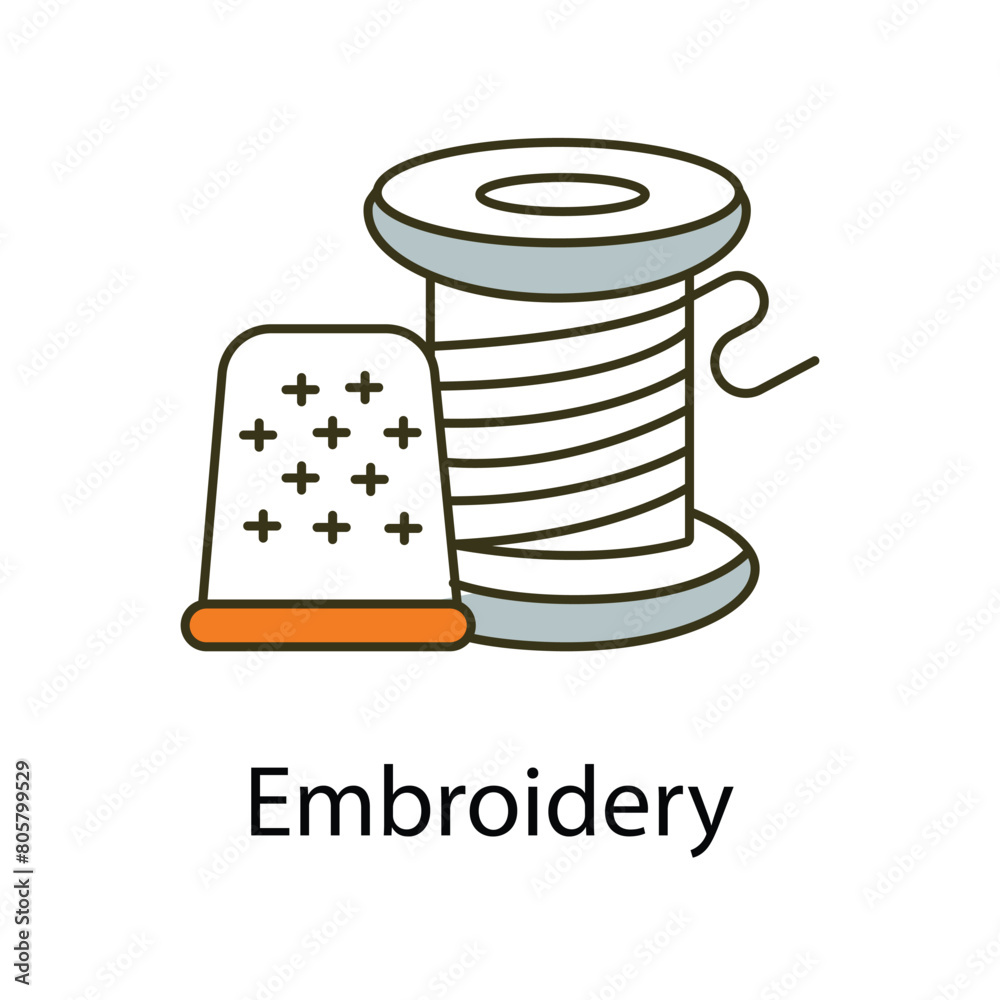 Embroidery icon. Vector Icon Design Embroidery icon. Vector Icon Design