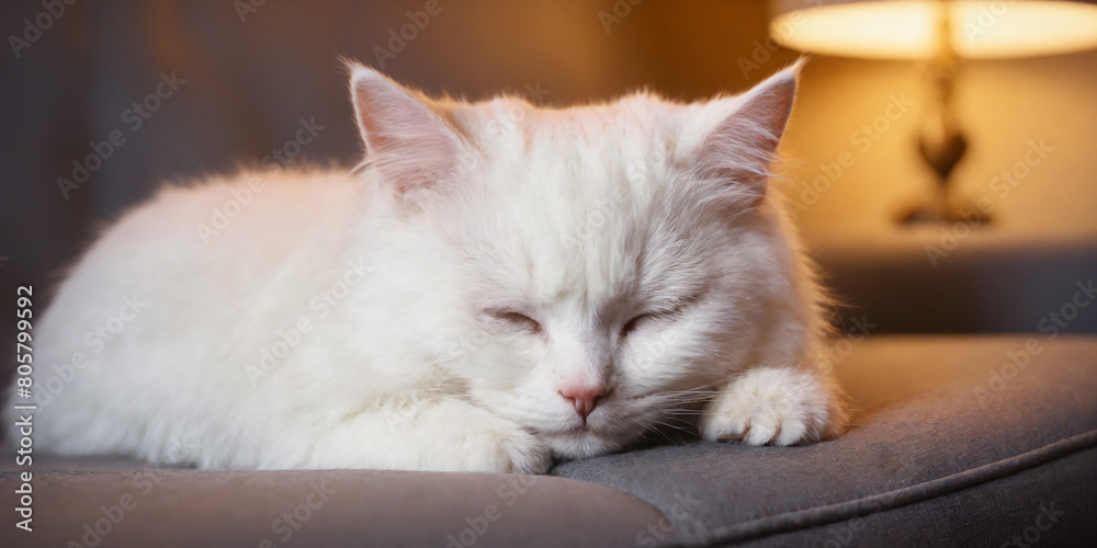 cute cat sleeping