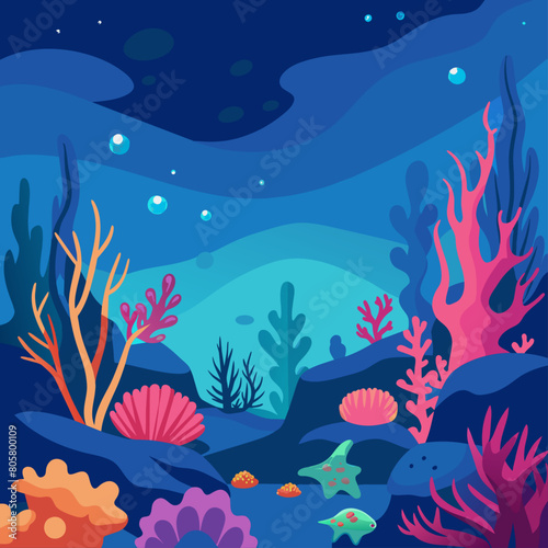 background with fishes, Cyber security backgrounds featuring neon locks and digital grids, emphasizing data protection themes. © Asim-Backgrounds