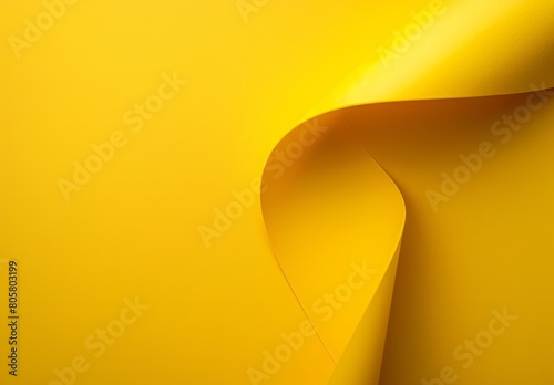 Yellow background with simple paper shape, high resolution, professional photograph, and Super accurate detail