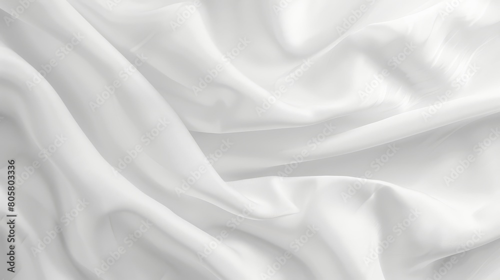 A tight shot of a soft, white fabric with a smooth, undulating texture A tight shot of a soft, white fabric with a smooth, undulating texture