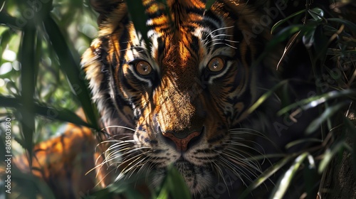 tiger in the jungle © pond